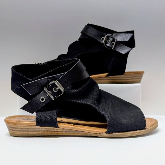 Blowfish Malibu Balla Sandal in Black Canvas - Size 10 - Picture 7 of 16
